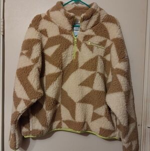 New Champion Quarter Zip Sherpa Geo Jacket